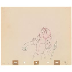 Snow White production drawing from Snow White and the Seven Dwarfs