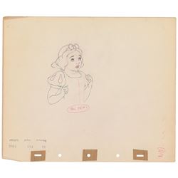 Snow White production drawing from Snow White and the Seven Dwarfs