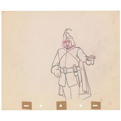 Huntsman production drawing from Snow White and the Seven Dwarfs