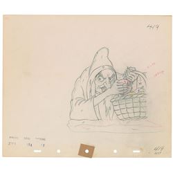 The Wicked Witch production drawing from Snow White and the Seven Dwarfs