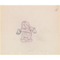 Sneezy production drawing from Snow White and the Seven Dwarfs