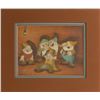 Image 1 : Dopey, Doc, Sleepy, Bashful, and Happy production cel from Snow White and the Seven Dwarfs