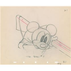 Mickey Mouse production drawing from Mickey’s Parrot