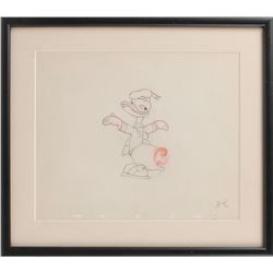 Donald Duck production drawing from The Hockey Champ