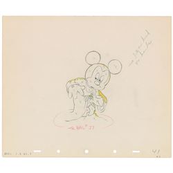 Mickey Mouse production drawing from Fantasia