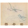 Image 1 : Pterodactyl and Dinosaurs production drawing from Fantasia