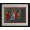 Image 1 : King Arthur, Merlin, and Sir Ector production cel and production background from The Sword in the St