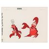 Image 1 : Sebastian color model cel from The Little Mermaid