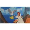 Image 2 : Ariel, Scuttle, and Flounder production cels from The Little Mermaid