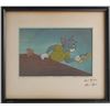 Image 1 : Tom, Jerry, and Tuffy production key master background set-up from Robin Hoodwinked