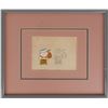 Image 1 : Charlie Brown production cel and drawing from Peanuts