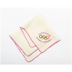 Amsterdam 1928 Summer Olympics Lavender Glass and Handkerchief