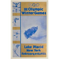 Lake Placid 1932 Winter Olympics Poster