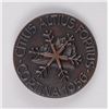 Image 2 : Cortina 1956 Winter Olympics Bronze Small Participation Medal