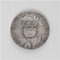 Innsbruck 1976 Winter Olympics Silvered Bronze Participation Medal