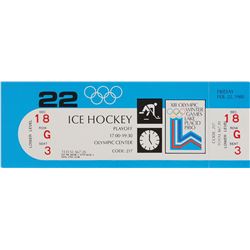 Lake Placid 1980 Winter Olympics Hockey Ticket