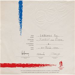 Albertville 1992 Winter Olympics Winner’s Diploma