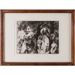 Gene Kloss, etching