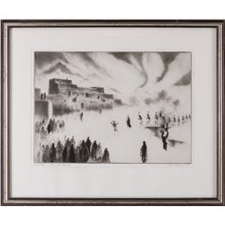 Gene Kloss, etching