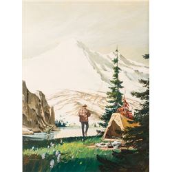 Richard Amundsen, oil on board