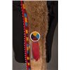 Image 2 : Mesquakie Carved Bone and Otter Hide Neck Ornament and Cabinet Card Photo