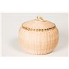 Image 1 : Lidded Split Ash Basket by Jeremy Frey (Passamaquoddy Indian)