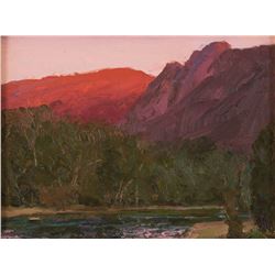 Len Chmiel, oil on canvasboard