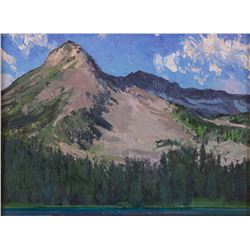 Len Chmiel, oil on canvasboard