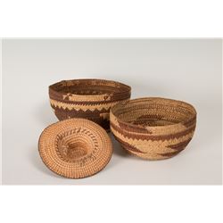 Group of Three Baskets