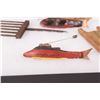 Image 1 : Chippewa Fish Spearing Decoys, Rigs and Forged Spear