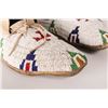 Image 1 : Cheyenne Fully Beaded Man's Moccasins, 10 ½" long