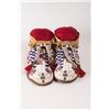 Image 2 : Cheyenne Fully Beaded Man's Moccasins, 11 ¾" long