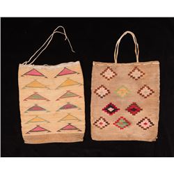 Two Large Cornhusk Bags