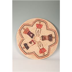 Navajo Basketry Tray, 24" diameter