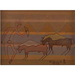 Helen Hardin, acrylic on board