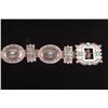 Image 2 : Coin Silver and Turquoise Navajo Concho Belt, 48" long