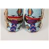 Image 6 : Nez Perce Fully Beaded Woman's Hightop Moccasins with Leggings, 10" long