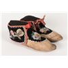 Image 1 : Chippewa Beaded Woman's Moccasins, 10" long