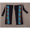 Image 1 : Crow Beaded Man's Leggings, 30 ½" x 13"