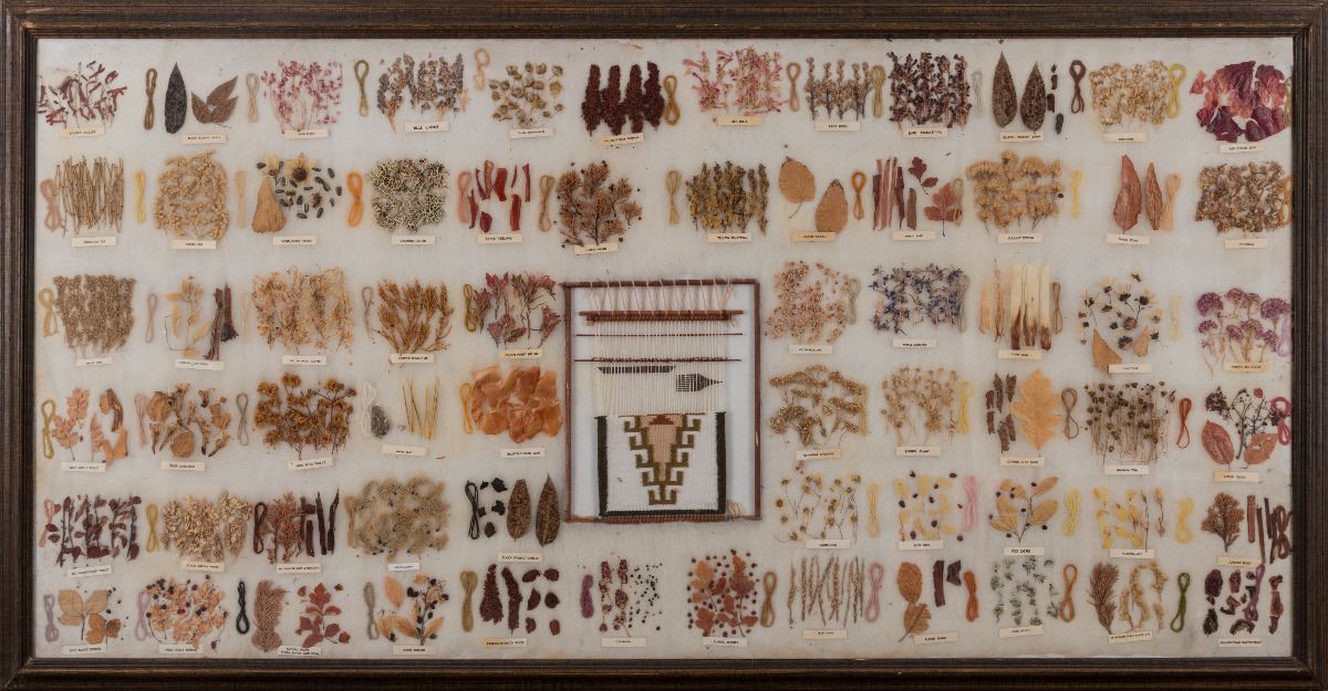 Navajo Weaving Dye Chart, 36" x 72"