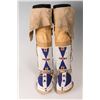 Image 4 : Cheyenne Fully Beaded Man's Hightop Moccasins, 10" long