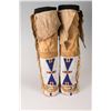 Image 6 : Cheyenne Fully Beaded Man's Hightop Moccasins, 10" long
