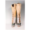 Image 1 : Cheyenne Beaded Woman's Hightop Moccasins, 21" tall