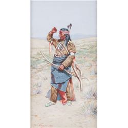 John Hauser, gouache