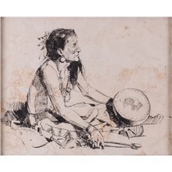 John Moyers, pen and ink