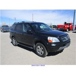 2003 - HONDA PILOT, SCRAP, U.S. DEALER ONLY
