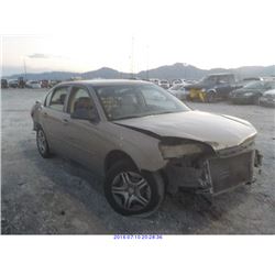2008 - CHEVROLET MALIBU//REBUILT SALVAGE TITLE