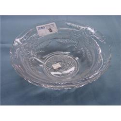 PRESSED GLASS FRUIT BOWL