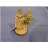 Image 1 : OLD PORCELAIN FIGURINE OF MAN & WOMEN - HAND PAINTED, CHIPPED