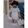Image 1 : "WILLA" BALCK 9" PORCELAIN DOLL BY MELISSA Mc CRORY, MOVABLE ARMS